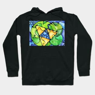 Abstract Triangles Hoodie